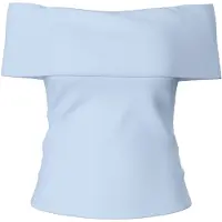 Pieces Pcgeorgina Off-shoulder Top Dames Blauw L