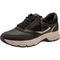 Tamaris Comfort Dames Sneaker - 83705-394 Mocca/Combi - Wijdte H - Maat 41