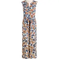 Betty & Co Jumpsuit crème / blauw