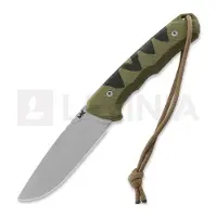 MK Knives & Tools Venn "Angler: Perch" mes, OD Green/Black G-10, Blasted