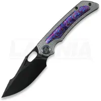 Kunwu Knives Jericho - DLC - Titanium vouwmes, Honeydew Texture + Timascus Inlay