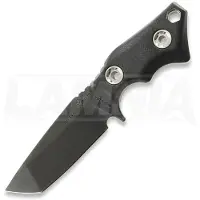 1881 Knifeworks Micro Tanto mes, Black G-10