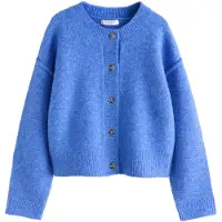 Next Gebreid vest kobaltblauw