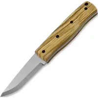 Brisa Pk70Fx 464 12C27 Scandi, Olive Wood, vaststaand mes