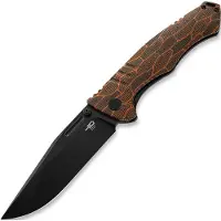 Bestech Keen II - Blackwash - G10, oranje, zwart