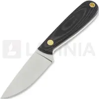 Brisa Necker 70 Full Flat Kydex neck knife, zwart