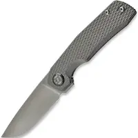 Kunwu Knives TAO II - Satin - Titanium vouwmes, Diamond Texture