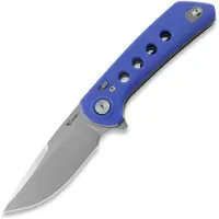 Reate PL-XF Blue G-10 vouwmes, Stonewash