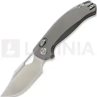 Kunwu Knives Django - Satin - Titanium vouwmes, Orange Peel Texture