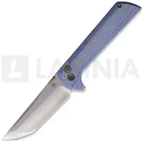North Mountain Blade Chop 2 Button Lock Blue Micarta vouwmes