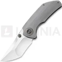 We Knife Thug vouwmes, satin, grijs