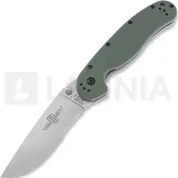 Ontario RAT-1 vouwmes, groen/satin, gezaagd