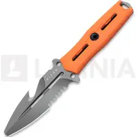 Kizer Cutlery NORCROSS Flat Tip reddingsmes, Orange G-10, Stonewashed