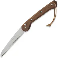 Woxna Ljusnan 180 mm + Alfta leather sheath zaag, cognac
