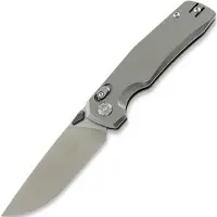 Kunwu Knives X-TAO - Satin - Titanium vouwmes, Orange Peel Texture