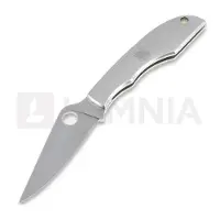 Spyderco Grasshopper Silver Sandvik 12C27 Pe Zakmes Metaal