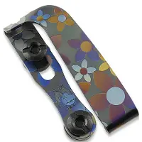 Mummert Knives Slotted Ti-Clip - Midnight Bloom