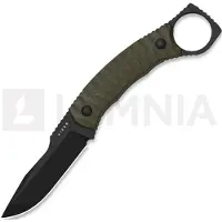 Kizer Cutlery Billy Bones AEB-L mes, Olive Green G-10, Black PVD & Stonewash