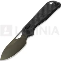 Kunwu Knives Pulsar - DLC - Carbon Fiber vouwmes, zwart
