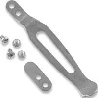 Hinderer Pocket Clip & Filler Tab set Titanium Stonewash