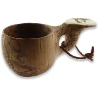 Pahantekijä Pellosta Moose Antler Kuksa, Curly, birds, 1 hole