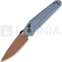 Bestech Mothus - Gold PVD - G10 vouwmes, blue grey