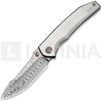 We Knife Ryson Damasteel vouwmes, Gray Titanium