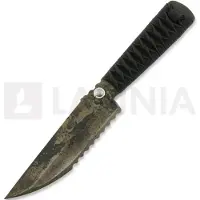 Hot Metal Knives Rivet Lock Reverse Blade mes, Oilhardened