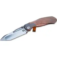 Null Knives Vandal - Brown Micarta vouwmes