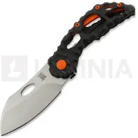 Olamic cutlery Busker M390 Largo vouwmes, Volcanic Carving & Funky Holes