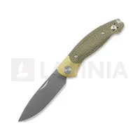 GiantMouse ACE Farley V2 Slipjoint vouwmes, green micarta