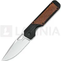 Kizer Cutlery Militaw 154CM vouwmes, Black G-10/Mkuruti Wood