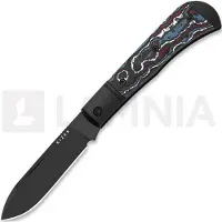 Kizer Cutlery Trestle D S90V vouwmes, Black Aluminum & Fat Carbon, DLC