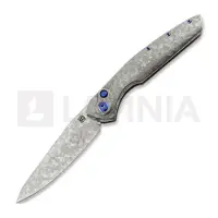 Olamic cutlery Aura Auto vouwmes, Frosty with Fedokume Clip