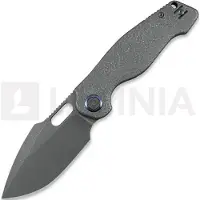 Kunwu Knives Verta Gringo - Stonewashed - Titanium vouwmes, Honeydew Texture