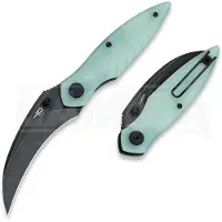 Bestech Mantidae - Blackwash - G10 vouwmes, jade