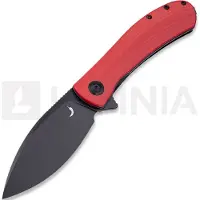 Trollsky Knives Mandu XL 14C28N vouwmes, Red G-10, Black Stonewash