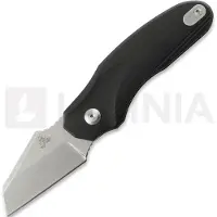 Twisted Assisted Fortis Sheepfoot vouwmes, Black G-10, Stonewash