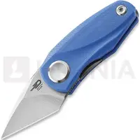 Bestech Tulip - Stonewash + Satin - G10 vouwmes, blauw