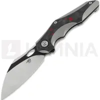 Bestech Nogard - Blackwash + Satin - Black Red Marble CF vouwmes, grijs