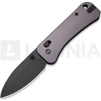 We Knife Banter 2, Purple Aluminum, Black Stonewash