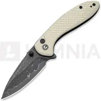 CIVIVI Faeger Damascus vouwmes, Milled Ivory G-10
