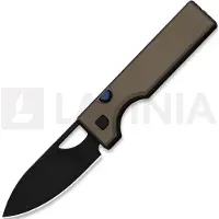Kizer Cutlery Little Ringbo AEB-L vouwmes, Brown Aluminum, Black Stonewash