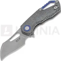 MKM Knives Isonzo M390 Hawkbill vouwmes, black canvas micarta