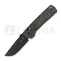 The James Brand The Kline - Black / Black / Micarta / Straight vouwmes