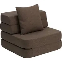 By KlipKlap Foldeofa - 3-voudig enkel - 70 cm - Bruin/Zand - - OneSize - Banken