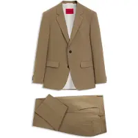 HUGO Tweedelig, slim-fit pak van een wolmix met stretch