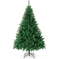 Coast Kunstkerstboom Groen – 116 x 183 cm – 1000 Takpunten met Scharnierconstructie en Metalen Standaard