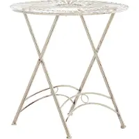 CLP Tegal Ronde Tuintafel - Inklapbaar - antiek/creme