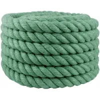 vidaXL Jute Touw 30 mm Groen 100% Tossa jute
